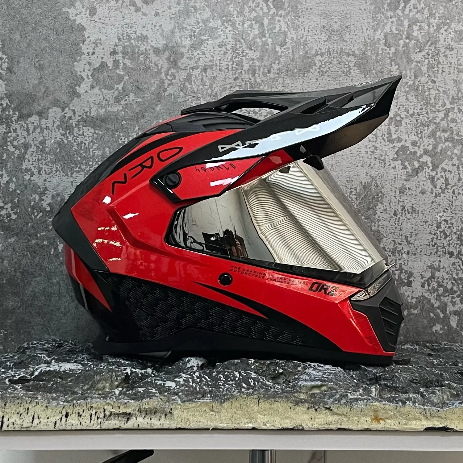 (l) Capacete De Motocicleta Rally Touring Com Lentes Duplas, Material Abs Com Certificação Dot