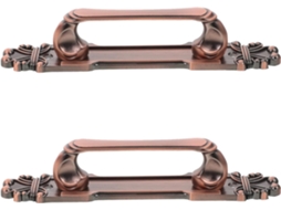 Supvox Conjunto De 2-puxadores Vintage Para Portas Armários Cozinha, Estilo Europeu, Em Liga De Alumínio Marrom, Com