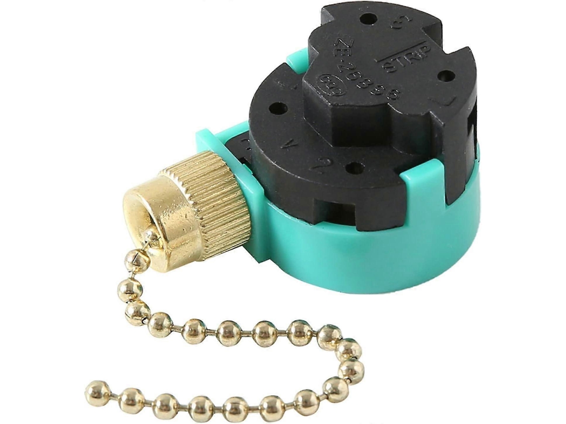 Peças De Reposição Para Ventilador Teto, Interruptor De Puxar Com 3 Velocidades E 4 Fios