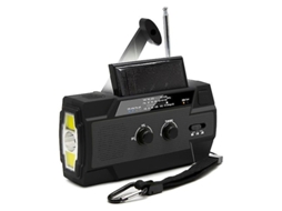 Rádio De Emergência Am/fm/wb Com Manivela Solar E Banco De Energia De 4000 Mah Olysi Shop