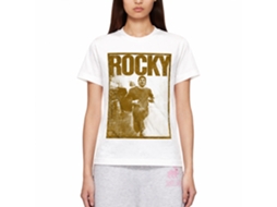 Rockinstone Rocky Movie Jogging White Adult T-shirt Size:m