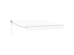 Conjunto 1 Toldo Retrátil Vidaxl Branco Poliéster (350 X 250 Cm)