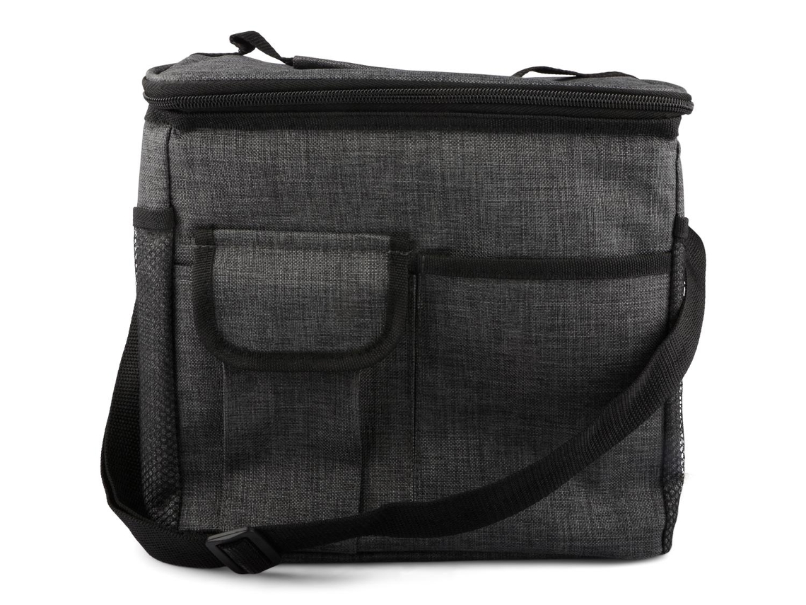 Bolsa Térmica De 14 Litros, Preta, Cinza, Formliving, Isolamento Para Alimentos, Portátil