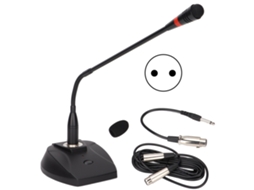 Microfone de Mesa LAXISCREED para Reuniões com Cabo Xlr 6.35mm Plug Eu