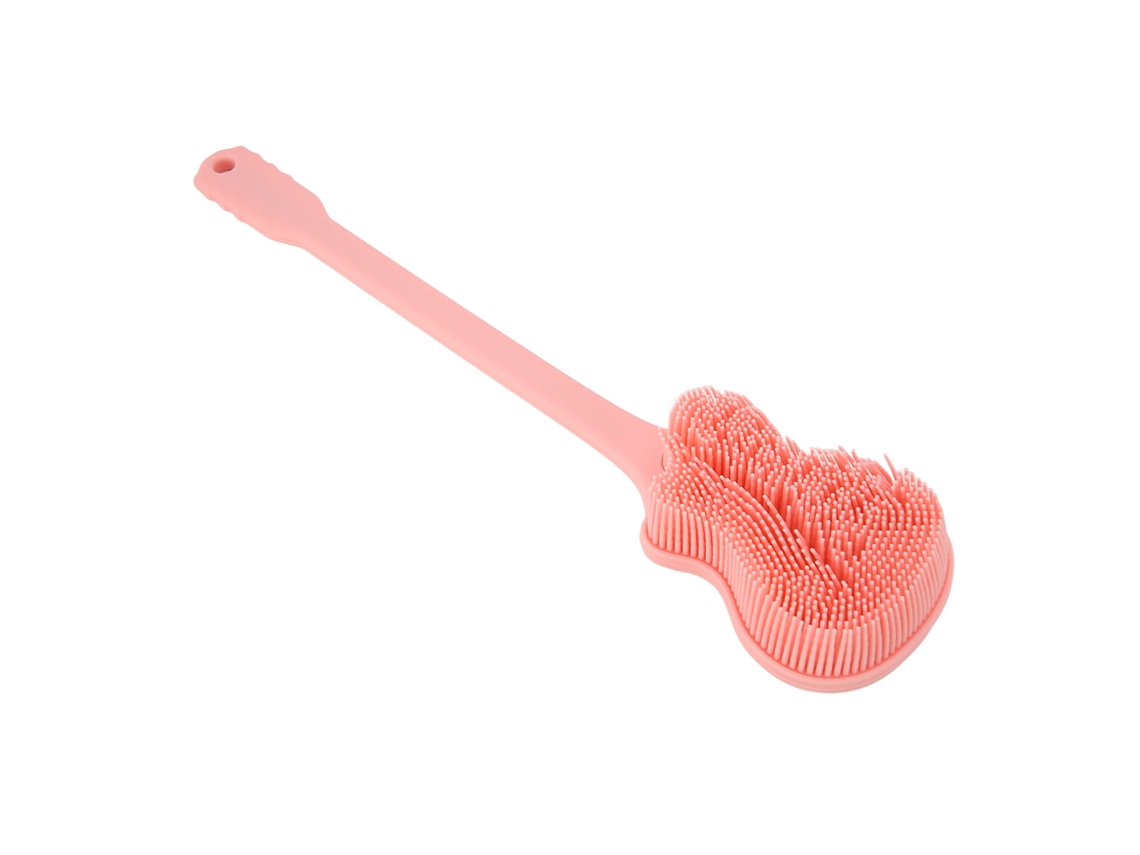 Cepillo De Baño De Doble Cara Com Cabo Longo Em Forma De Guitarra