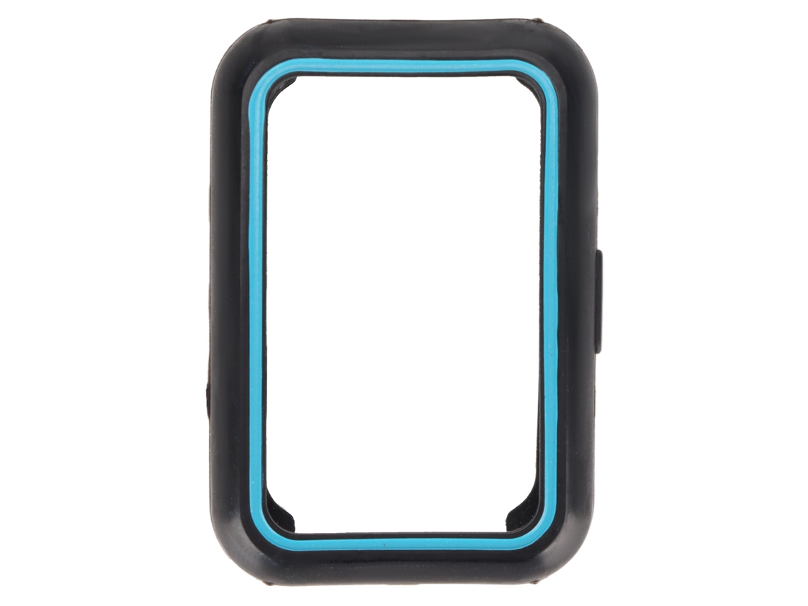 Protetor De Tela Tpu Shell Bumper Case Para Huawei Watch Fit Preto Azul