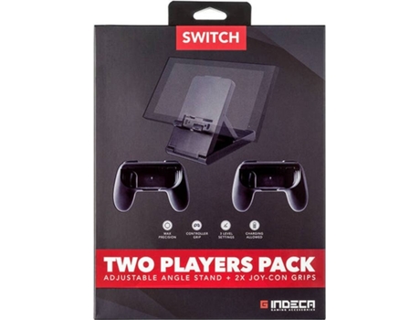Pack Nintendo Switch 2 Jogadores  (Suporte + Grips Joy-Con)