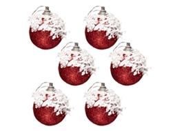 Laxiscreed Bola De Natal Com Brefa De Loiro Para Decoração De Árvore E Ornamento De Sala