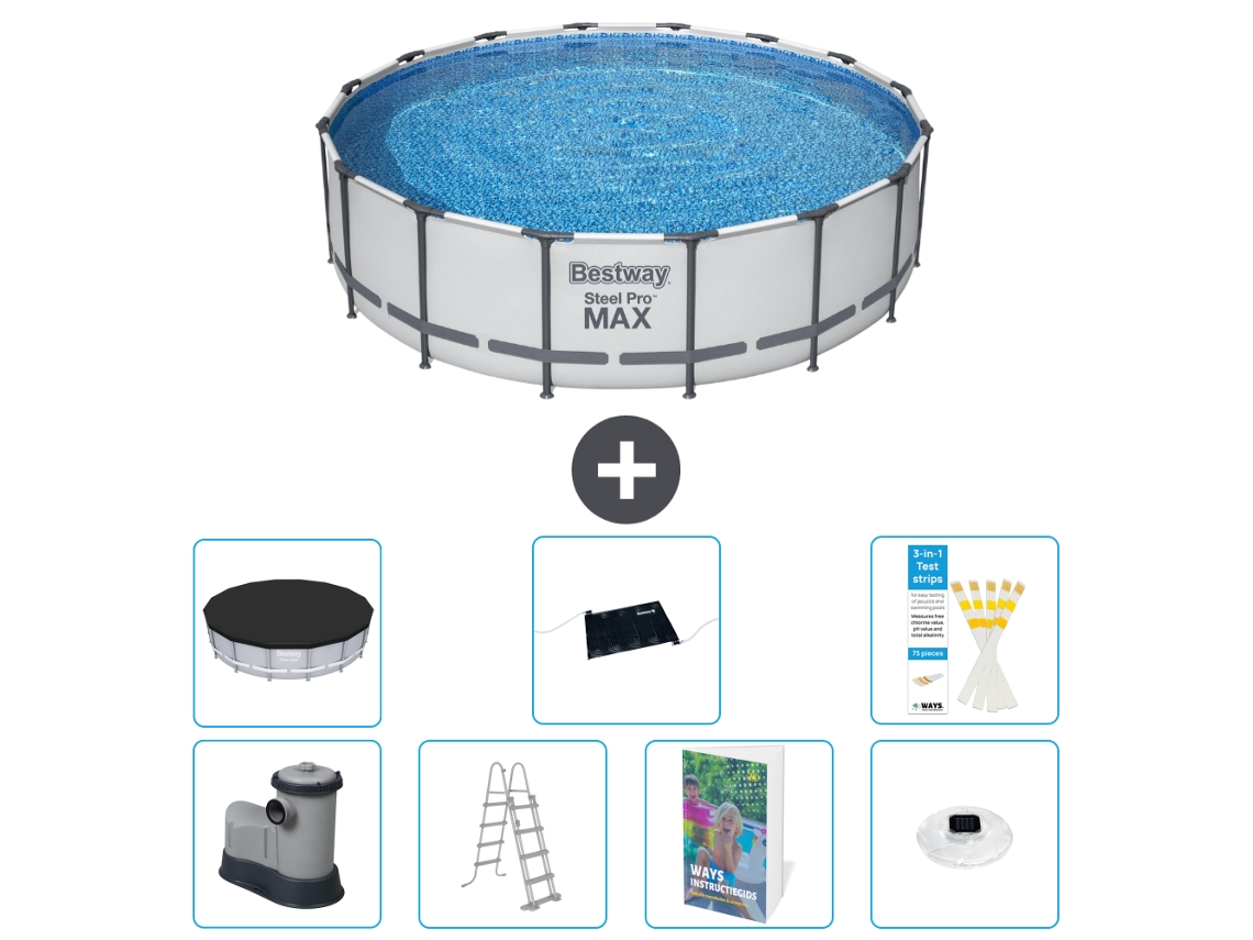 Bestway Piscina Bestway Steel Pro Max Redonda - 488x122 Cm - 8-peças S598