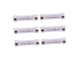 Lurelia Termómetro Para Frigorífico, 6 Unidades, Para Frigorífico E Congelador, Alta Precisão, Visor Fácil Leitura, Material Plástico