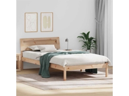 Vidaxl Estrutura da Cama com Cabeceira Castanho 90 X 190 Cm