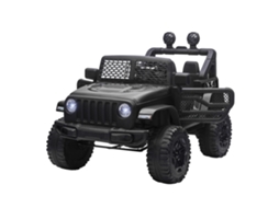 Carro elétrico infantil off-road 3+ anos 100x65x72cm, bateria 12v, controle remoto, preto S/MARCA