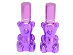 Garrafas Perfume Anti-vazamento Recarregáveis 12ml Roxo Urso 2pcs