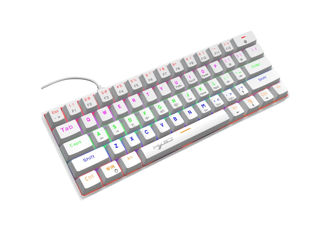 Teclado Gaming NANA V900 Rgb Mecânico Português Blanco