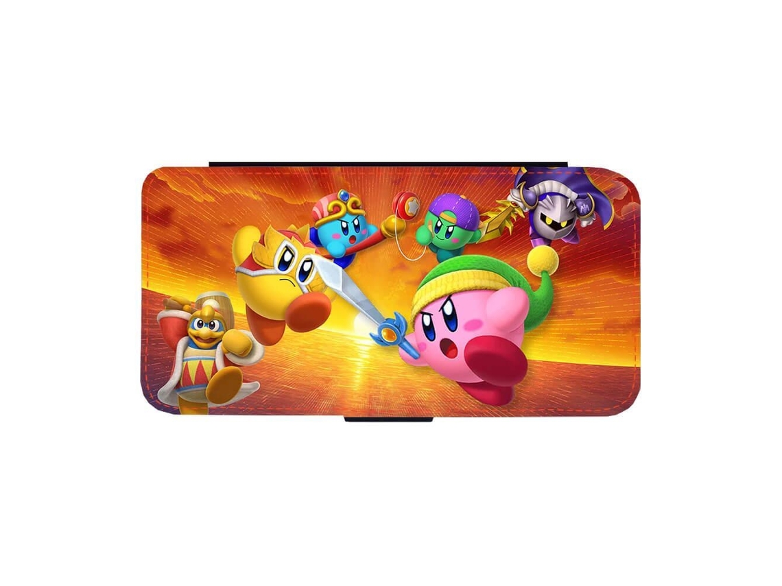 Capa Flip Para Iphone 17 Pro Do Kirby Fighters 2