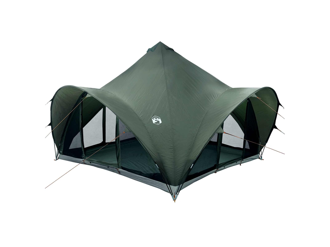 Vidaxl Barraca Tipi Verde Exército 6 Pessoas Poliéster E Aço