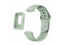Bracelete De Silicone E Capa Protetora Para Huawei Band 11 (verde)