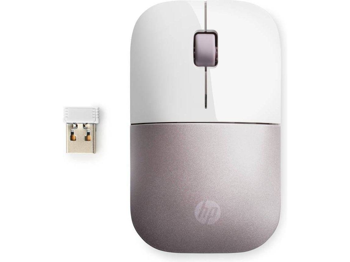 Rato HP Z3700 (Outlet Caixa Aberta - Wireless - Regular - 1200 dpi - Rosa)