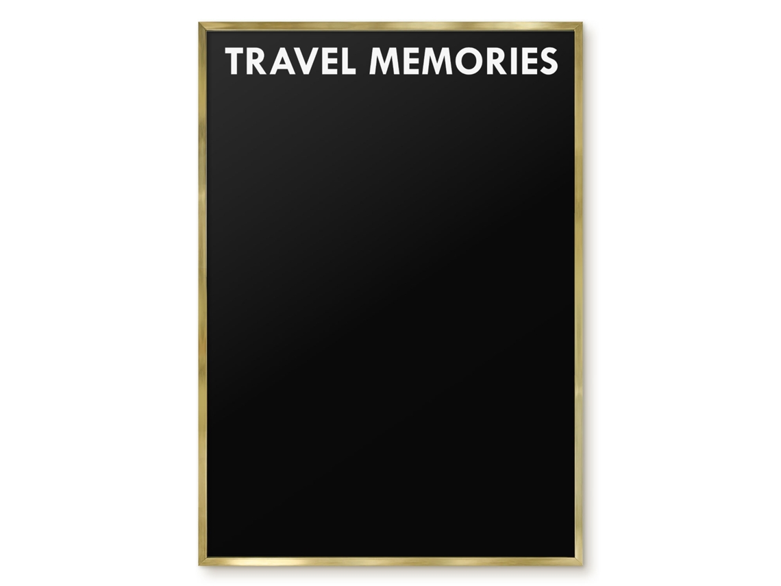 Magnetic Glass Board Travel Memories For The Hall Espelharte (70x100 Cm)