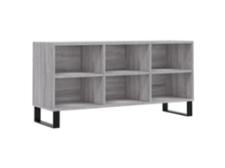 Tv Cabinet, Tv Cabinets Vidaxl Cinzeto Madeira Processada (n/a)