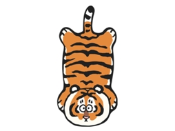 Tapete Macio de Tigre Cartoon 40x60cm | S/MARCA