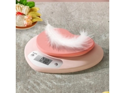 Balança de Cozinha Digital Eletrônica de 5 Kg, Rosa AQUAFORGE