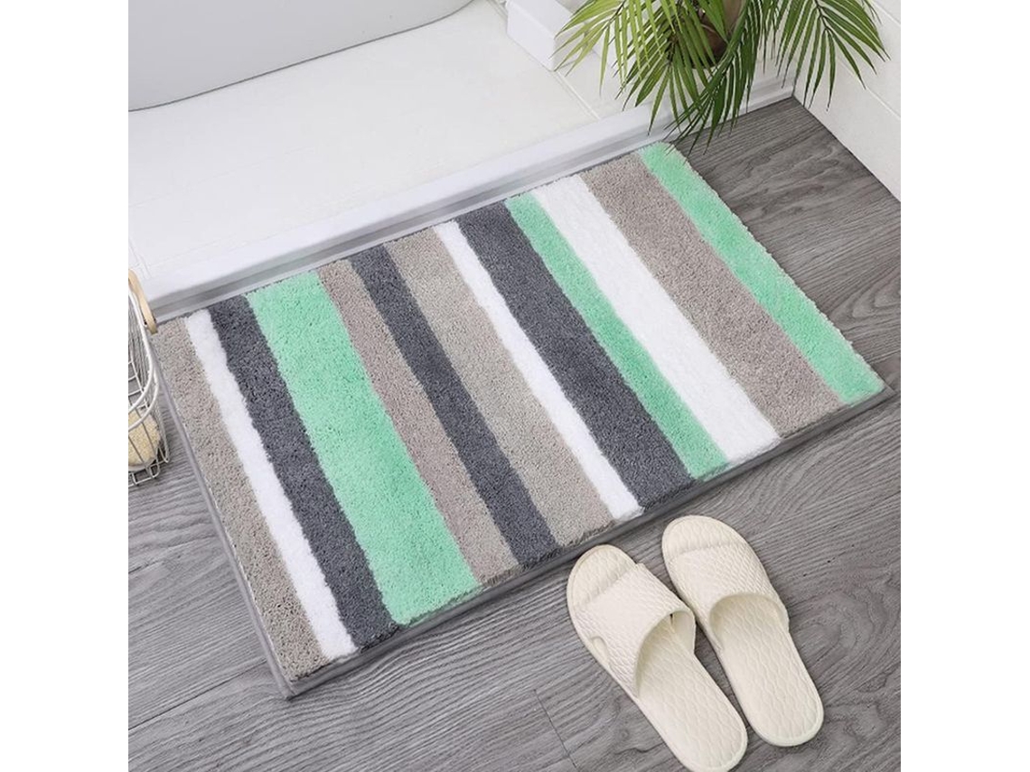 2026 tapete de Banho Antiderrapante Lavável À Máquina 40x60x3cm, Ultra Suave Absorvente Microfibra Decoração de Banho Verde