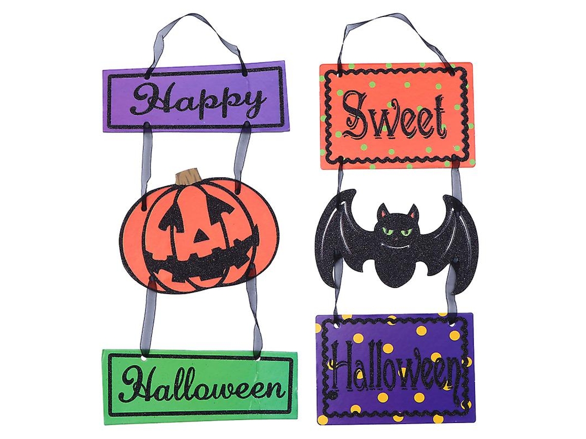 2 Peças de Enfeite Pendurado para Decoração de Halloween ALLINLESS