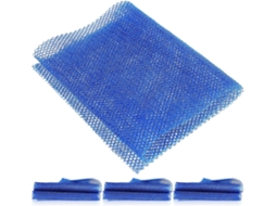 Conjunto De 4 Esponjas Esfoliantes Africanas, Em Malha De Nylon, Para Banho Com Espuma Abundante.