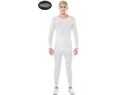 Fato Unisexo CAR&GUS Conjunto de Collant de Elastano Branco de 2 Peças (Tam.: M/L)
