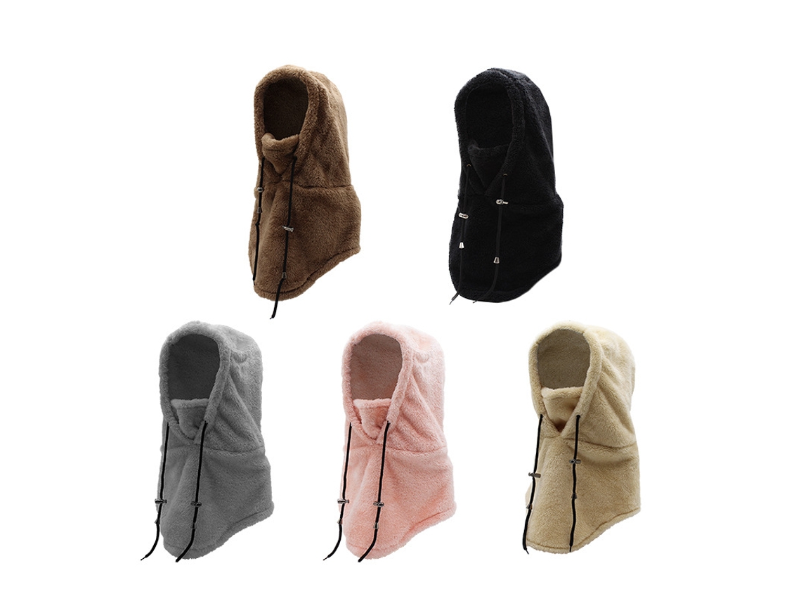 Máscara de Esqui Balaclava de Inverno para Clima Frio, À Prova de Vento, Ajustável, Quente, Capuz, Chapéu, Cachecol BRILVIBERA