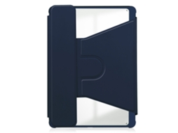 Capa Acrílica Giratória 360° Com Slot Para Caneta Para Ipad Air 13 Azul Escuro Sfushos (2024/2025, M2/m3)