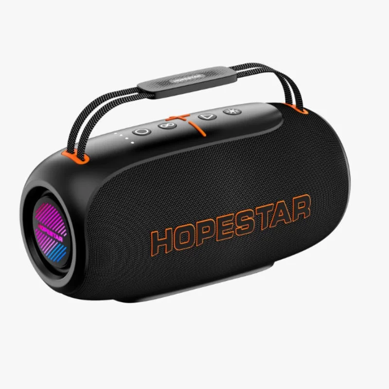 Caixa de Som Bluetooth IPX5, Karaokê, Cartões Tf MDUG (preta)