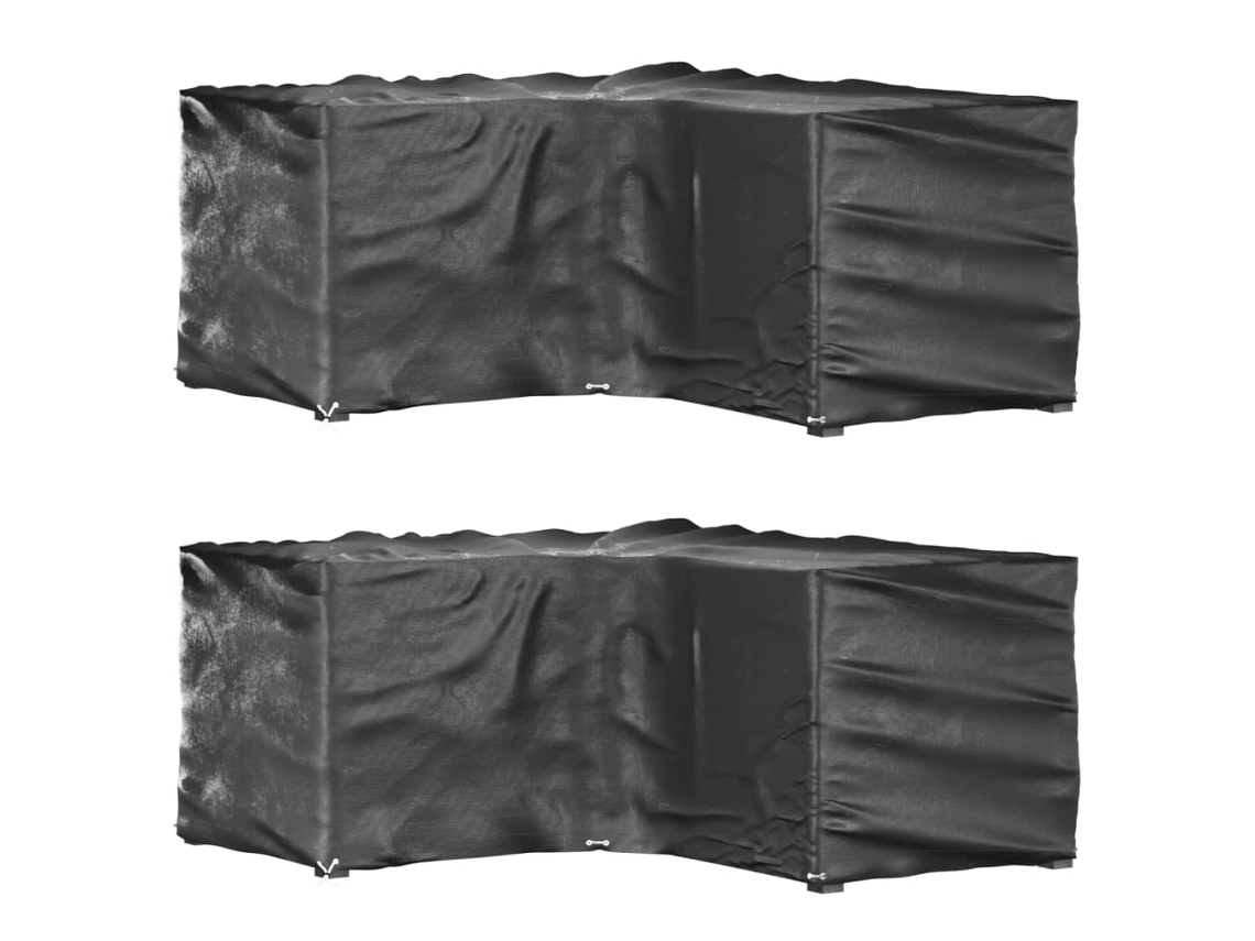 Garden Furniture Cover, Garden Furniture Covers Vidaxl Preto Polietileno (185 X 185 X 90 Cm)
