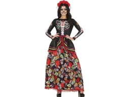 Fato de Mulher GUIRCA Catrina Com Vestido Estampado  (L = 42/44)