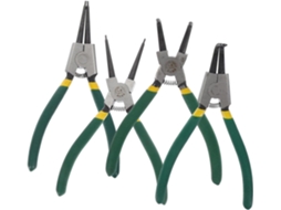 1 Conjunto de Alicates para Anéis de Retenção Reforçados com Mandíbulas Retas e Curvas, uma Ferramenta Precisa para Remover Anéis de Retenção. SFUSHOS