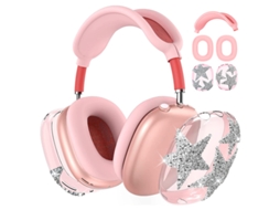 Capa de Silicone para Airpods Max Estampado de Estrelas Brilhantes Resistente a Arranhões CZHHMART
