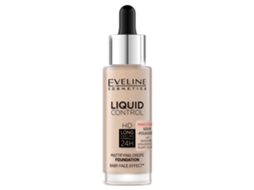 Base Líquida Eveline Hd 24h, Fórmula de Longa Duração com Conta-gotas, Tom 010 Bege Claro, 32ml Eveline Cosmetics