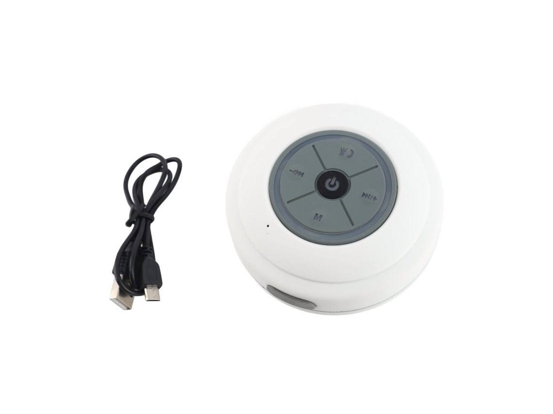 Altifalante Bluetooth À Prova D'água Com Led E Rádio Fm