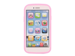 Primerox brinquedo Telefone Educativo para Crianças com Tela Sensível Ao Toque Aprendizagem de Inglês Rosa