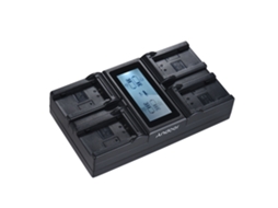 Cargador De Baterías Np-fz100 De 4 Canales Para Sony A7iii A9 A7riii A7siii Con Lcd Digital - Andoer