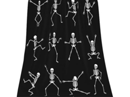 Manta Pequena Syjym Halloween em Flanela com Estampa Digital Confortável Macia e Quente de Dupla Face Ideal Pa