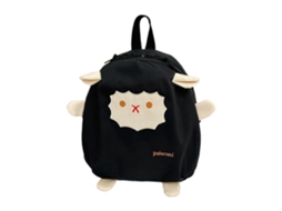 Mochila Infantil Feminina Com Estampa De Ovelha, Estilo Japonês, Transversal, Para Viagens, Escolar E Ideal Para Jardim De Infância. Preta.