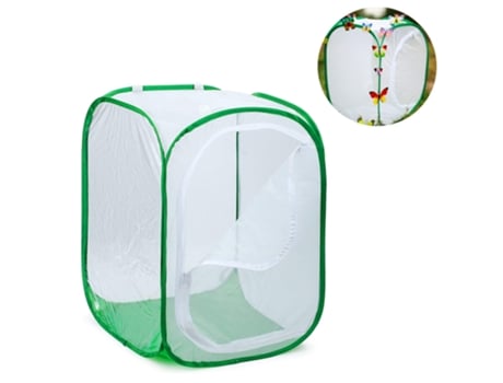 Gaiola alta grande para habitat de borboleta, terrário dobrável, lnchs pop-up, rede de insetos e borboletas para inserções de elevação BRAWDRESS