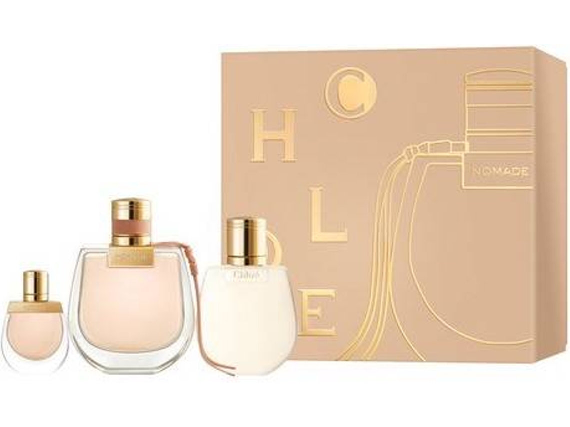 Coffret CHLOE Nomade Edp 75 ml Spray 100 ml + Body Lotion + 5 ml Mini