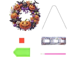 Coroa De Halloween Com Strass E Pintura Acrílica 2d (faça Você Mesmo) |