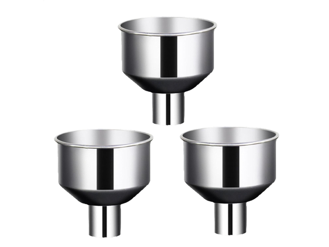 Funil De Cozinha Em Aço Inoxidável, Conjunto De 3 Peças, Utensílio