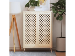Vidaxl Portas De Armário Design Treliça 2 Pcs 39,5x99 Cm Pinho Maciço