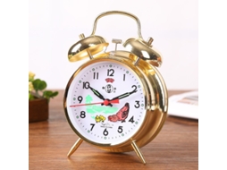 Alarme de Relógio de Secretária Vintage Silencioso com Luz Nocturna Relógio Despertador HHZ
