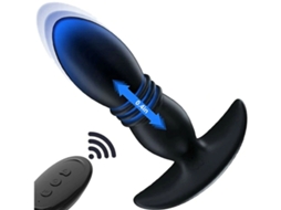 Vibrador Anal Empurrador Massageador De Próstata Plug Anal Preto